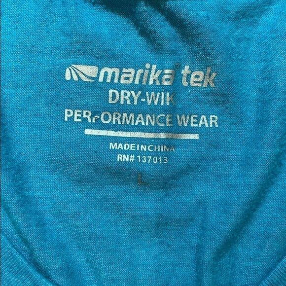 Marika Tek Dry Wik Longsleeve Active Tee Large - Picture 2 of 3